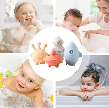 Kids Bath Toys, Silicone Sensory Toys, Detachable Pool Accessories, Soft Water Shower Fun, Bathtub Learning Tools, Outdoor Travel Play Set, Party Present for Child