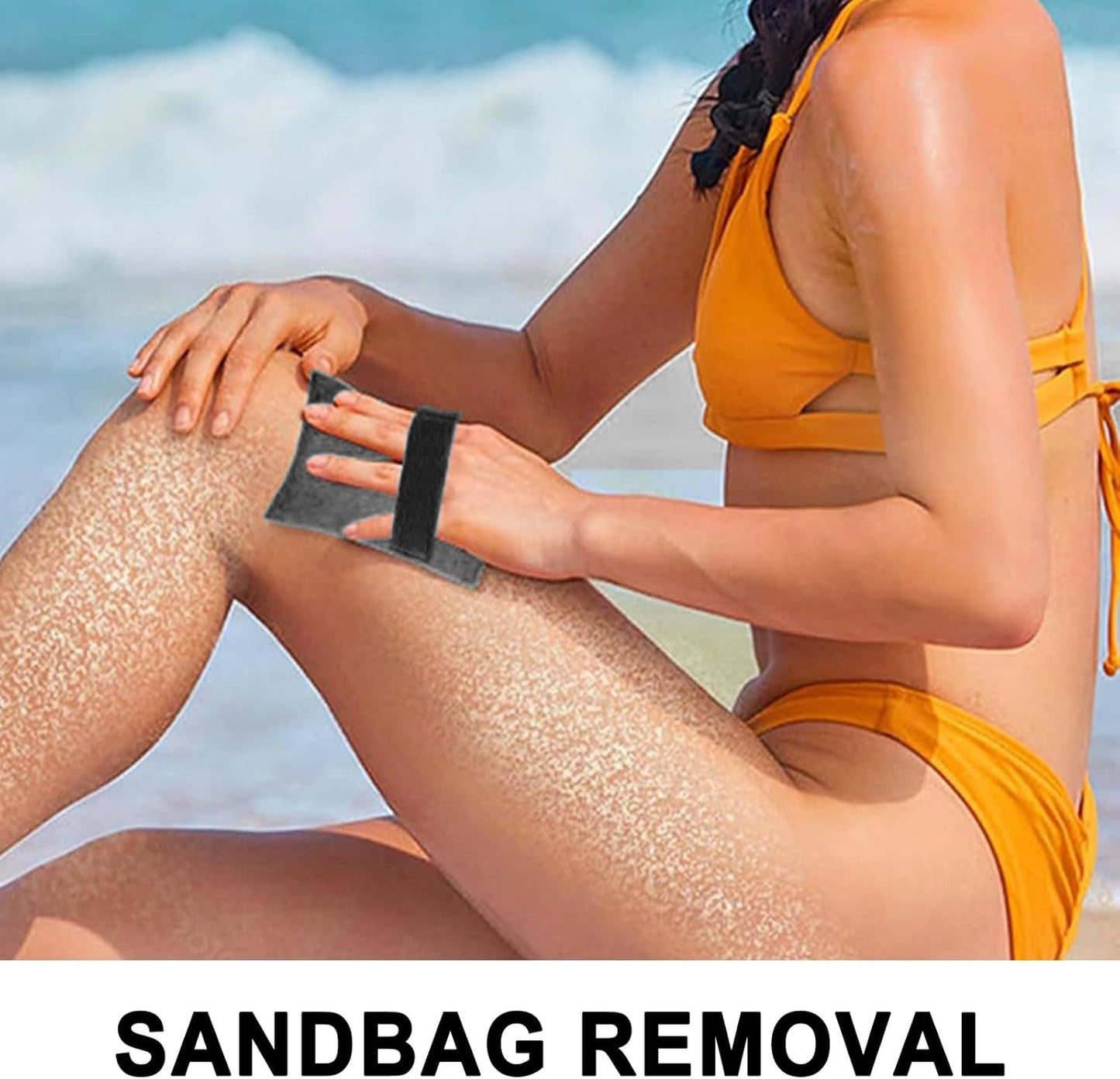 Beach Sand Removal Mitt, Reusable Outdoor Cleaning Tool, Portable Sand Remover Vacation, Family Outing, Quick Drying, Set di 2, Ideal for Beach Trips, Camping, Travel