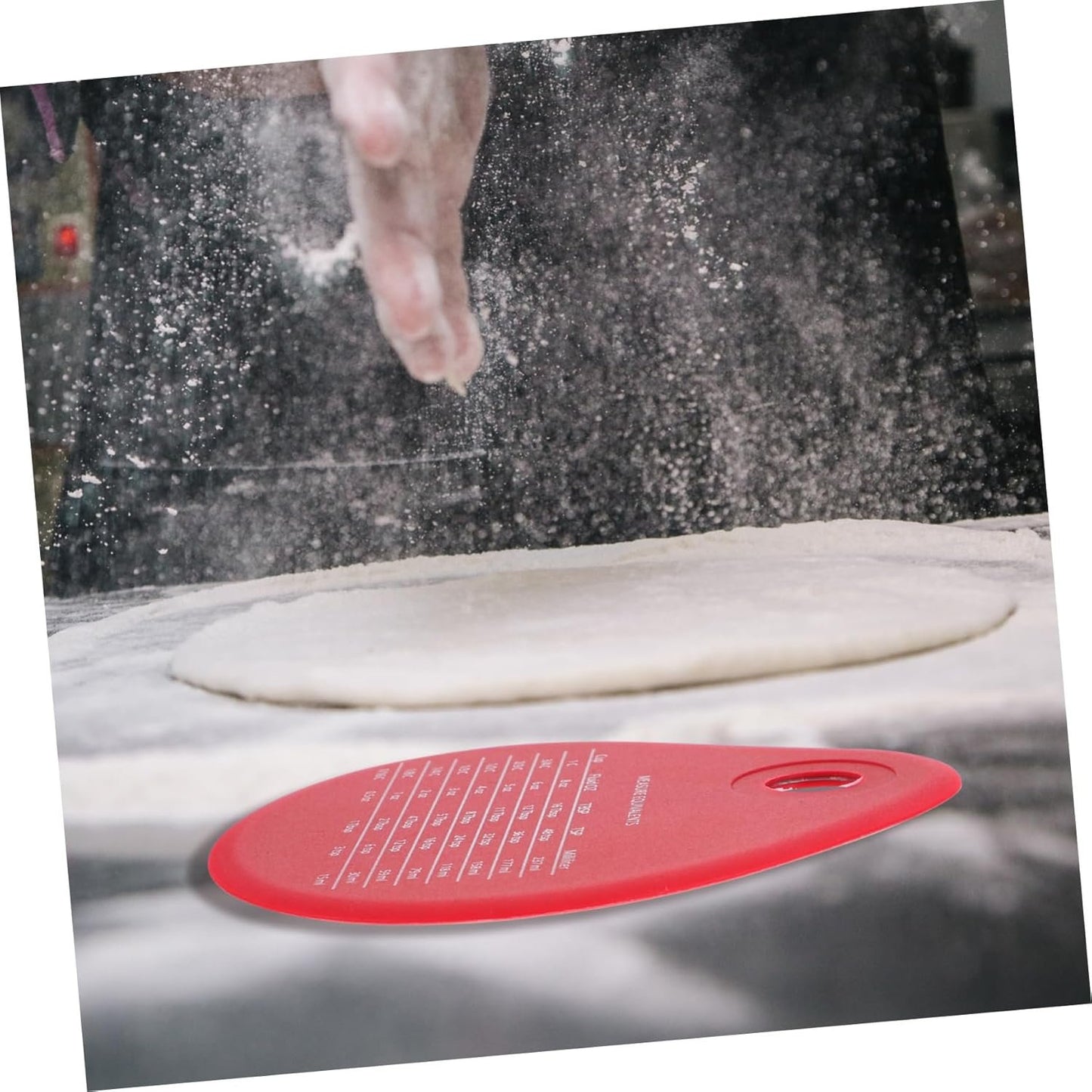 Gatuida 2 Pezzi Tagliafarina in Silicone silicio Utensili per Il Pane Cucchiaio Gadget Automatico Wok Raschietto Cucina Set Cucina Raschietto con Bilancia tagliapasta per la casa Rosso