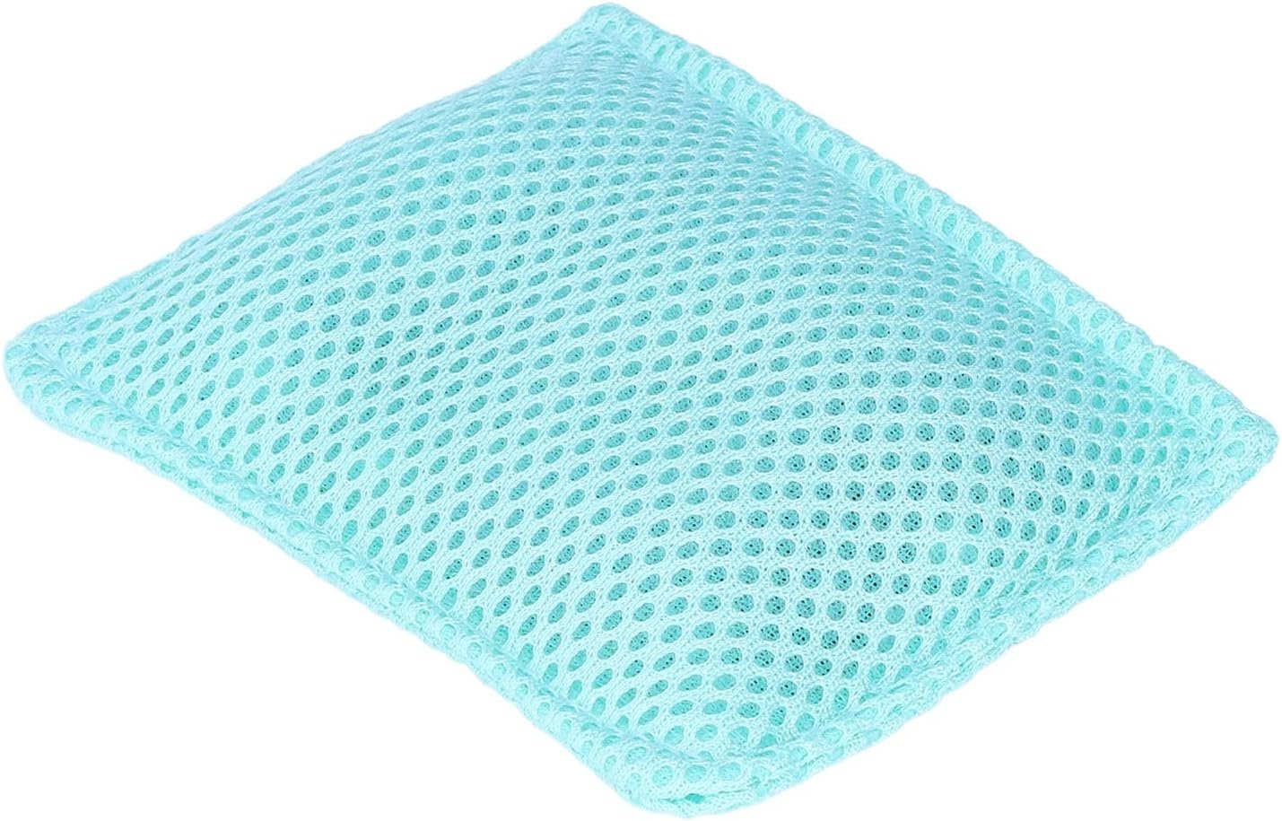 Dish Scrubber Reusable Kitchen Cleaning Cloth Set Safe Ceramic Mesh Material Efficient Scrubbing for Pots Pans Dishes Household 2PCS