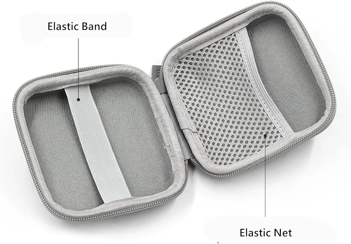 Charger Case for MacBook,Small Electronic Organizer Bag for New MacBook Air/Pro Power Adapter, Portable Pouch Travel Storage for Laptop Accessories, Magic Mouse, USB Drives, GoPro, Gadgets-Gray