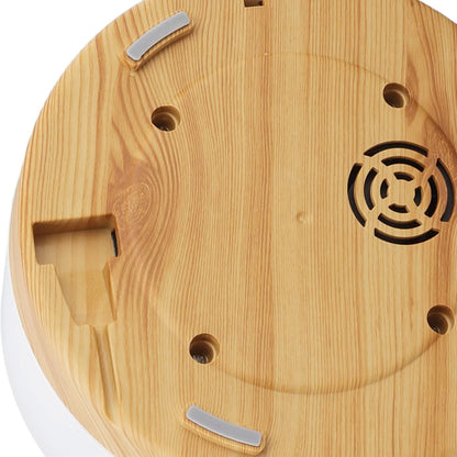 Portable Desk Humidifier, 500ml Wood Grain Air Humdifier, Low Noise Aromatherapy Diffuser with 7 Color LED Light and Remote Control, Auto Shut Down Aroma Diffuser(US Plug 110-240V)