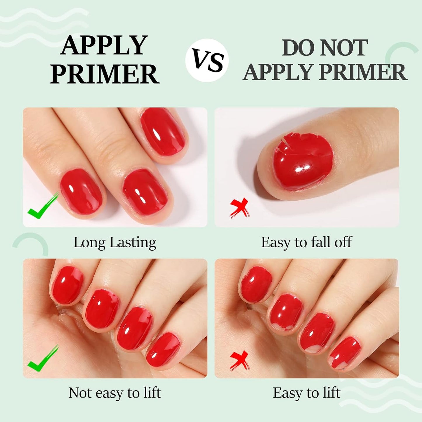 TOMICCA Professional Natural Nail Dehydrator and Primer for Nails 0.5 oz / 15 ml Quick Air Drying for Acrylic Powder and Nail Polish UV Gel Gift Box