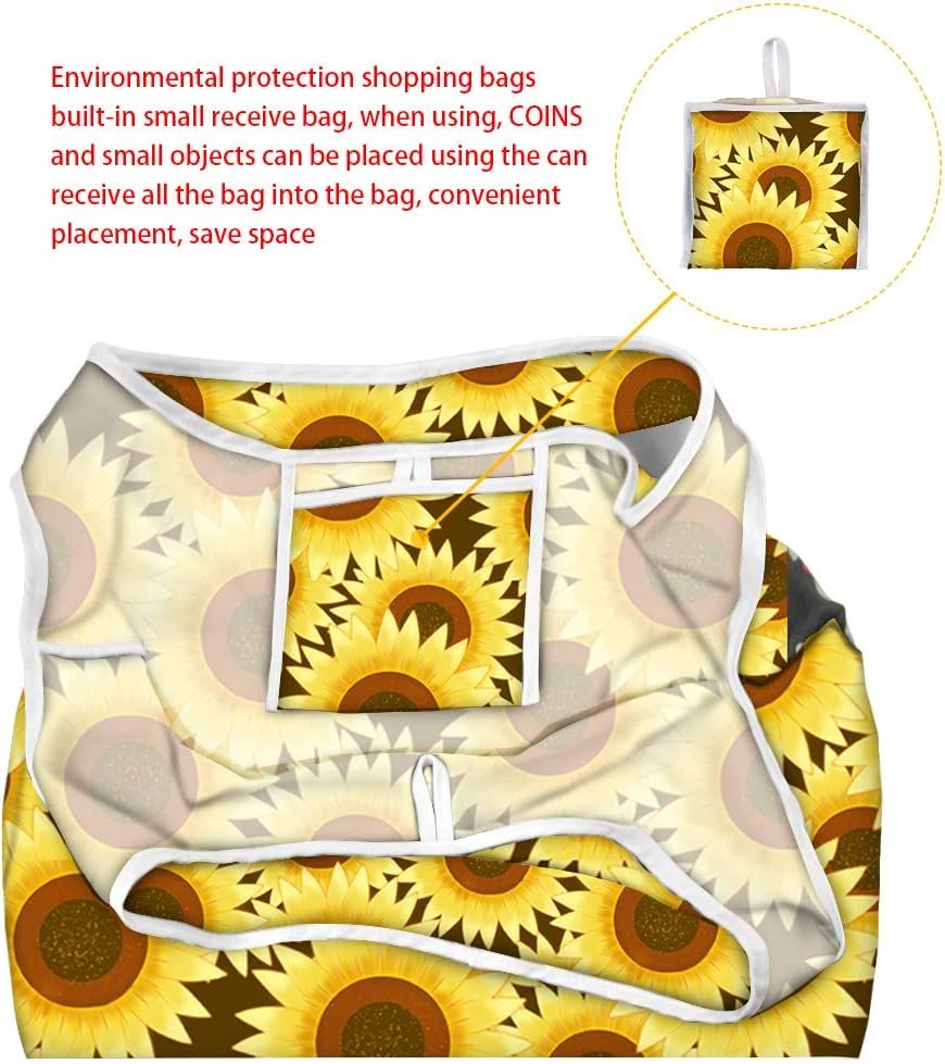 Xhuibop Reusable Grocery Bags Large Washable Shopping Bag Women Christmas Gifts