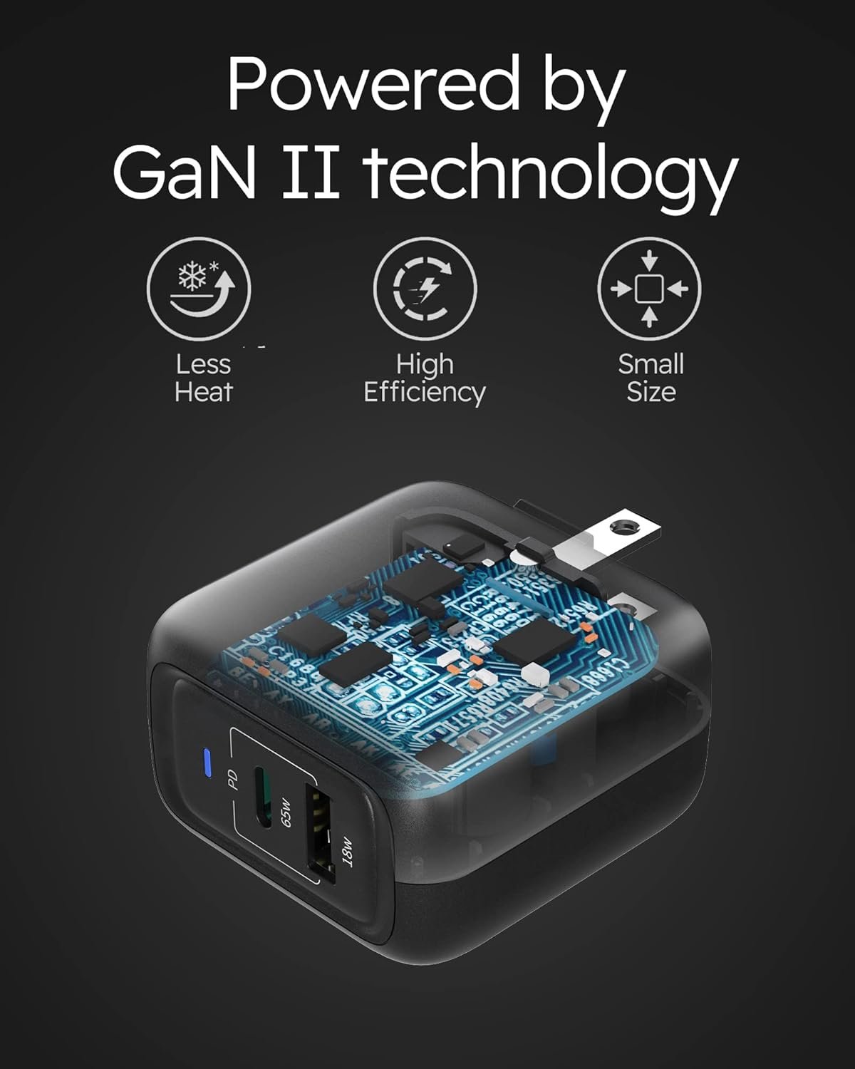 imuto USB C Charger 65W/45W, GaN PD PPS Super Fast Charging for iPhone15,Samsung Laptop, Steam Deck, Chromebook, Galaxy Book Pro, Tab S8, S22 S21 Ultra, iPad, MacBook, HP, Dell, Lenovo, Pixelbook
