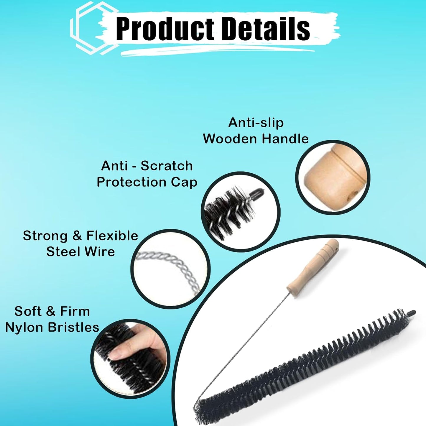 2pcs Dryer Vent Cleaning Kit, Lint Remover Trap Cleaner, Home Essentials, Long Flexible Refrigerator Coil and Vacuum Brush