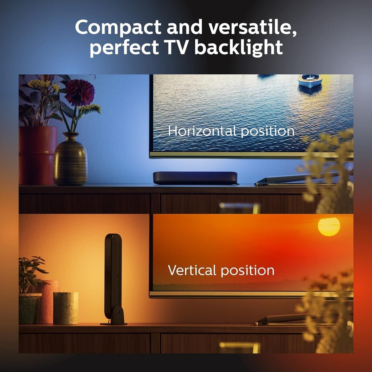 Philips Hue Play White & Color Smart Light Extension, Hub Required/NO Power Supply Included (Smart Lighting Compatibility with Amazon Alexa, Apple Homekit & Google Home), Black - 8 Pack