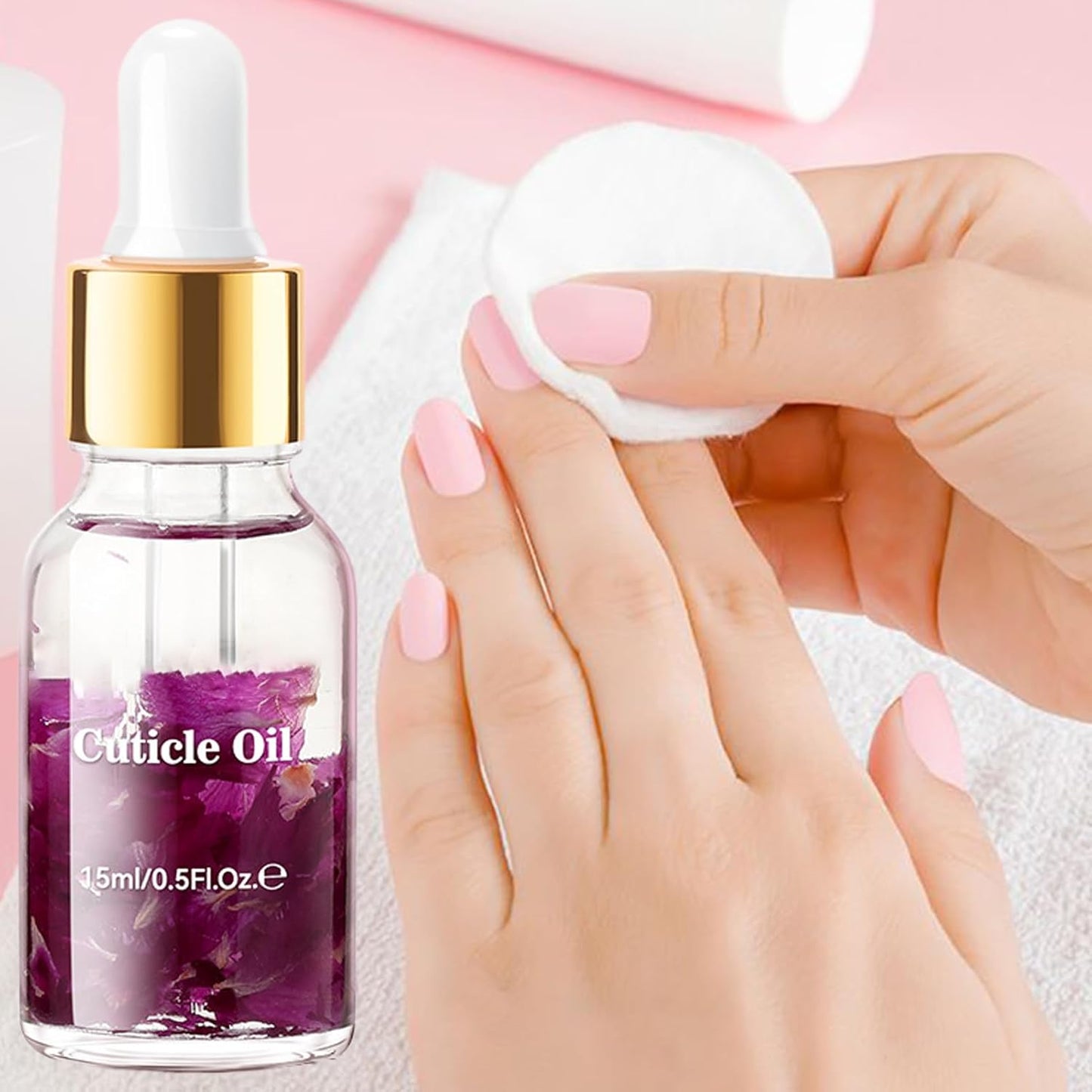 Nail Cuticles Oil, 15ml Fingernail Care Oils, Mild Nourishing Cuticle Repairing Oil, Hydrating Nail Treatments for Damaged Nails, Home Manicure Supplies, 1 Piece