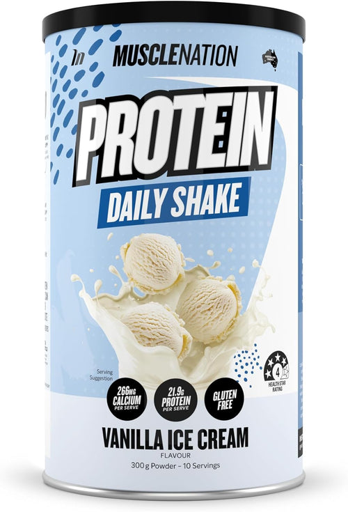 Muscle Nation Vanilla Ice Cream Daily Shake 300g (10 Serves)