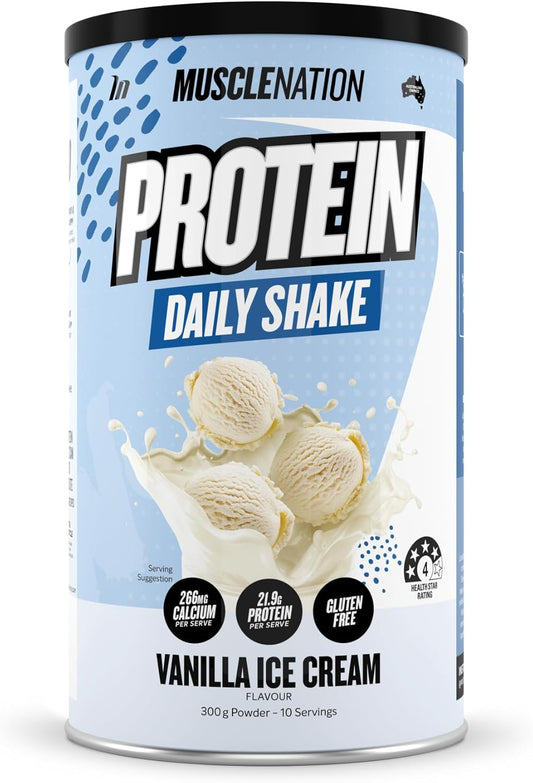 Muscle Nation Vanilla Ice Cream Daily Shake 300g (10 Serves)