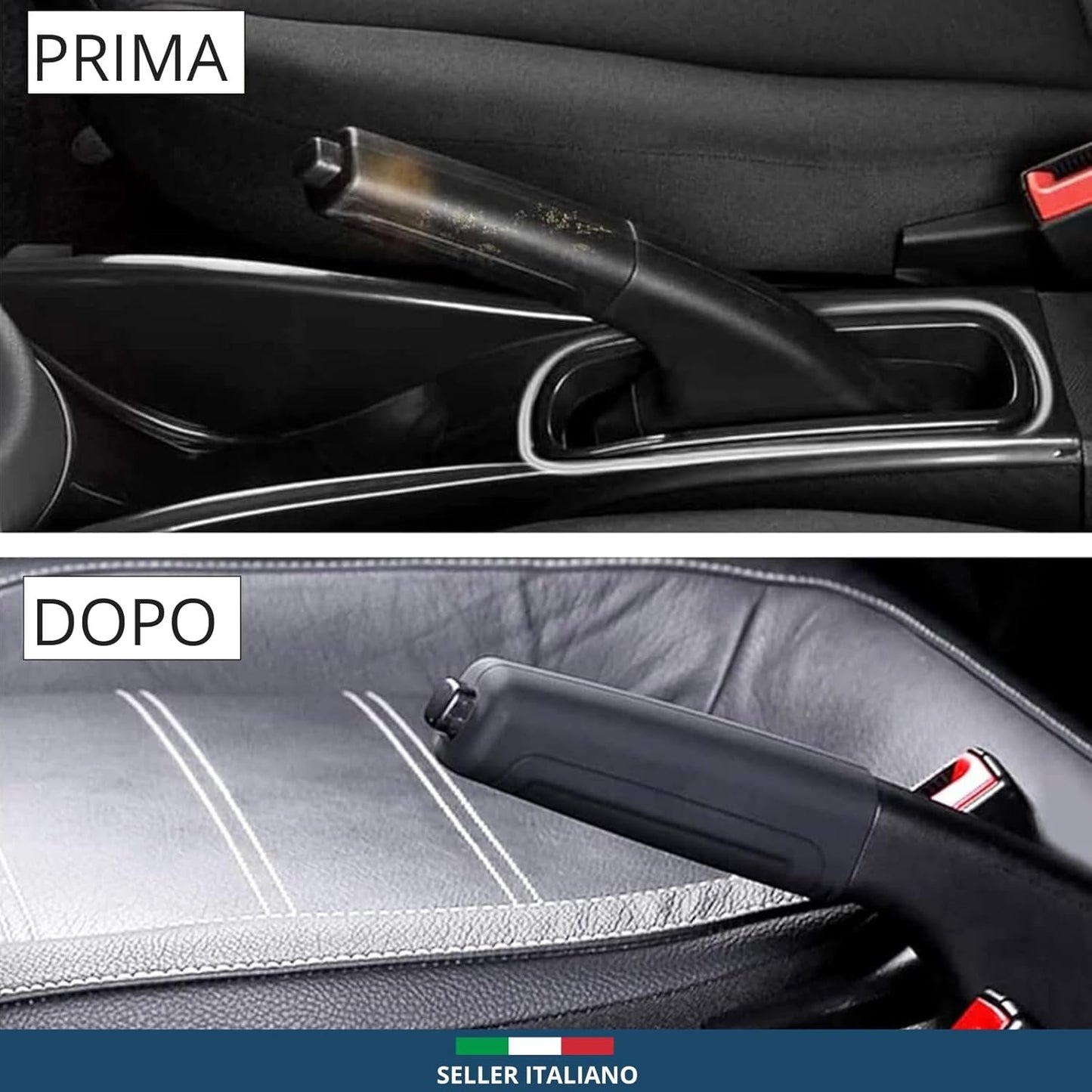 comunica Set of 2 Car Gear Knob Covers and Cover for Handbrake Lever in Silicone, Universal and Wear-resistant Car Accessories for Women and Men Interior