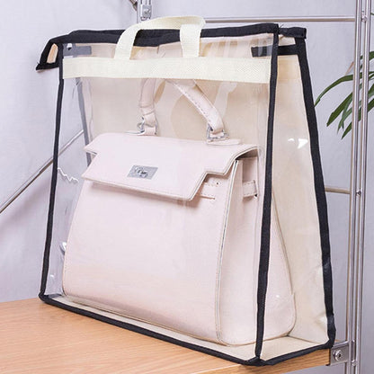 Clear Purse Protector Bag | Purse Storage Bag Organization for Hanging Closet with Zipper and Handle - Dust Bags for Wall Hanging, Purse Storage Organizer for Closet Pochy