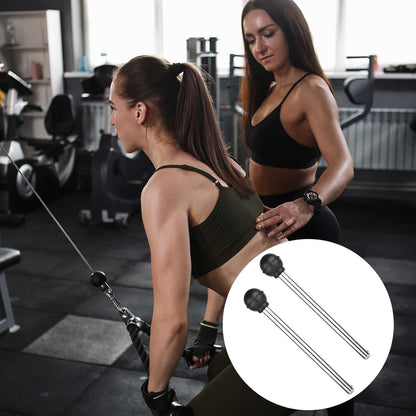 2pcs Weight Stack Pins, Round Lifting Cable Pin Tensile 3/8 Inch Locking Space, Plate Performance Selector Bench Pin, Universal Weight Pin for Home Gym Drop Set Exercise Machine Part Accessories