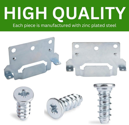 Spare Hardware Parts Replacement for IKEA Bed Frame Part 116791 (Mounting Plate) and 105307 (Screws)…