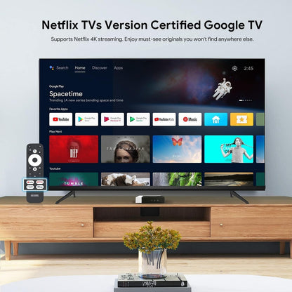 Android TV Box 11.0, MECOOL KM7 Plus Smart TV Box 4K HDR 2GB 16GB Support 2.4G/5.0G/BT 5.0/AV1 Google TV Remote Streaming Media Player with Amlogic S905Y4 Netflix Google Assistant Dolby Atmos