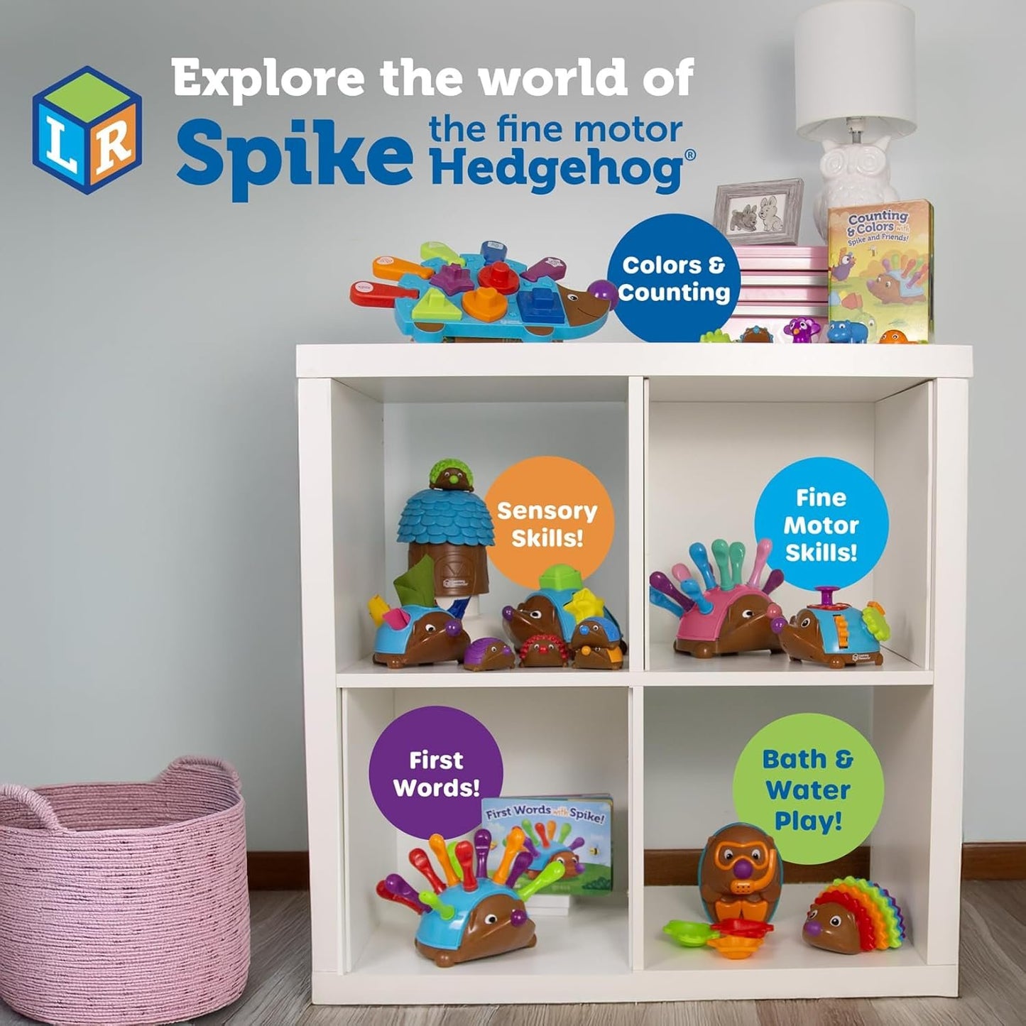 Learning Resources Spike the Fine Motor Hedgehog Sensory Tree House, Amazon Exclusive, Fine Motor Game for Toddlers, Easter Gifts for Kids, Ages 18 mos+