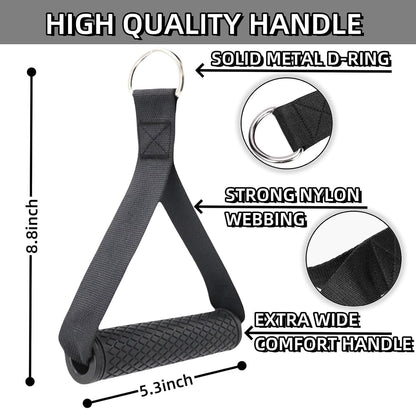 Ankle Straps & Exercise Handles for Cable Machinesr Attachments Gym Glute Workouts Kickbacks, Home Gym Accessories, Pilates Equipment