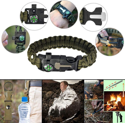 Survival kit,22 in 1 Emergency Survival Kits Camping Survival kit