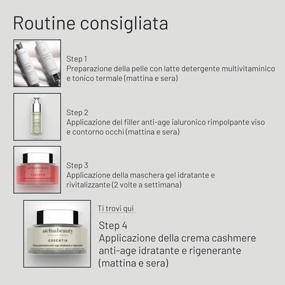 Ischia Beauty Anti-Age Moisturizing and Regenerating Cashmere Cream with Ischia Thermal Water – 50 ml