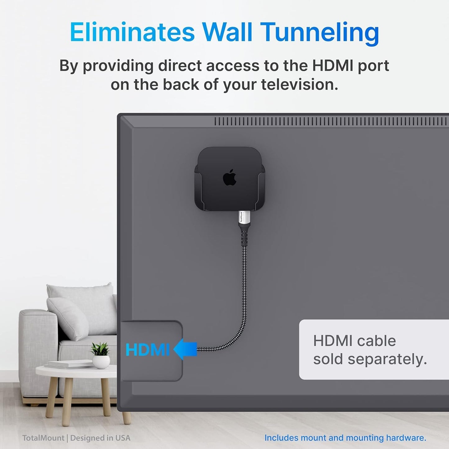 TotalMount 2449 TV Streaming Box Bracket Black