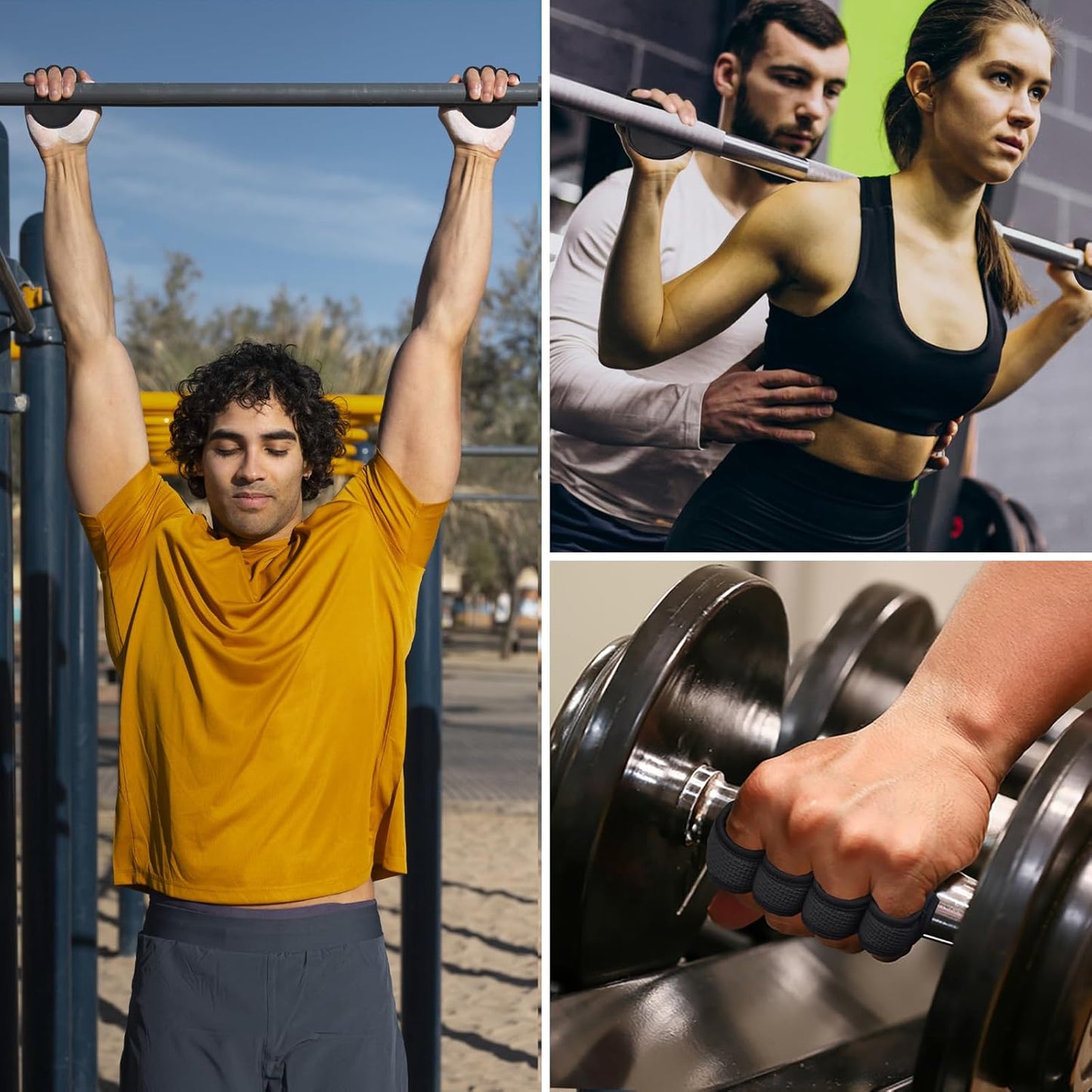 Stealth Sports Weight Lifting Gym Grip Pads Prevents Callus Tears - Non-Slip Neoprene Pull Up Bar Pads Substitute of Training Gloves – Calisthenics Fitness Weightlifting Grip Gloves