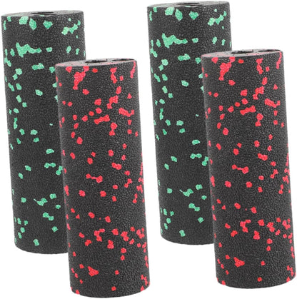 ibasenice 4 Pezzi Mini colonna yoga Accessori yoga massaggiante in sughero massaggio a colonna a rulli per l'esercizio di rilassamento muscolare del corpo epp