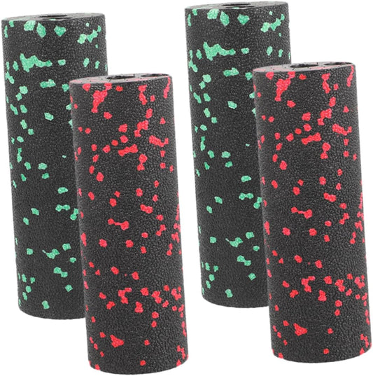 ibasenice 4 Pezzi Mini colonna yoga Accessori yoga massaggiante in sughero massaggio a colonna a rulli per l'esercizio di rilassamento muscolare del corpo epp