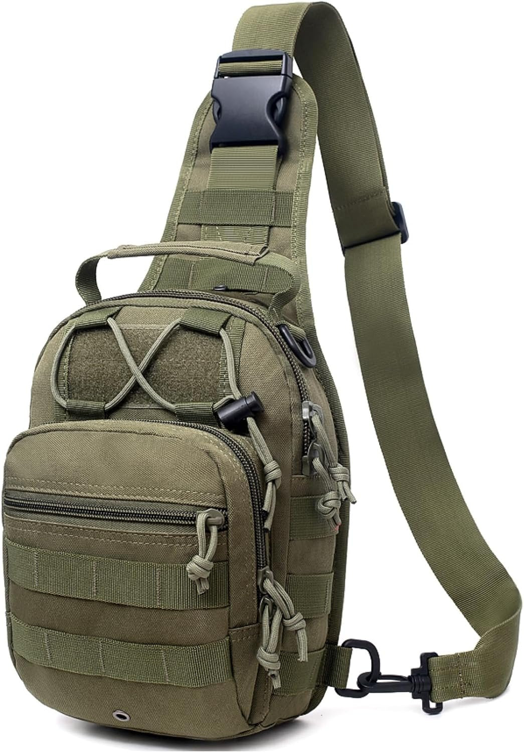 Azarxis Tactical Waist Pack Bag Pouch Pack with Water Bottle Holder Outdoor Waist Shoulder Bag for Cycling Camping Climbing Hiking Trekking Running Hunting Fishing Travel