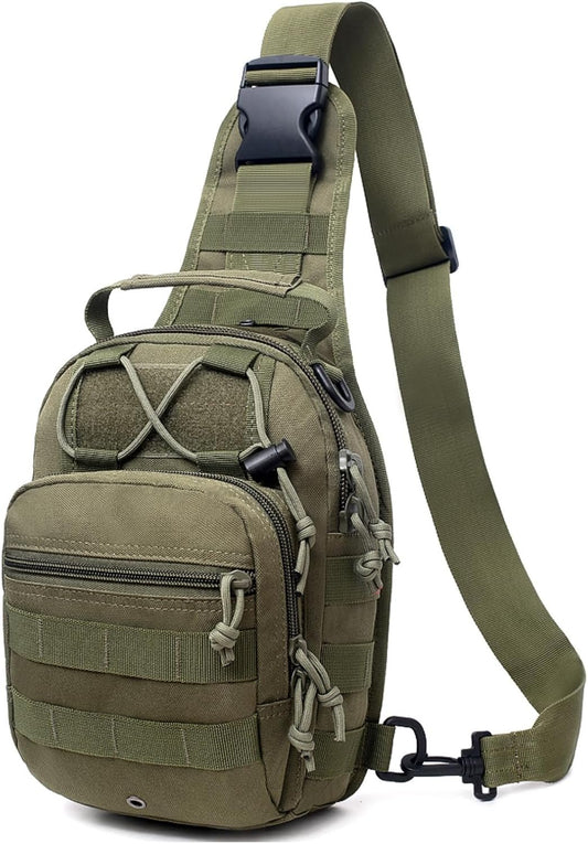 Azarxis Tactical Waist Pack Bag Pouch Pack with Water Bottle Holder Outdoor Waist Shoulder Bag for Cycling Camping Climbing Hiking Trekking Running Hunting Fishing Travel