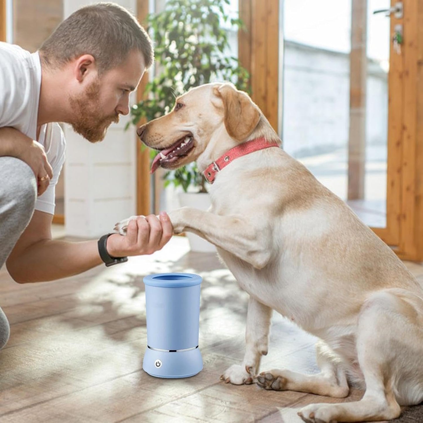 Pet Paw Cleaning Device - Automatic Dog Paw Cleaner Cup, Portable Electronic Paw Cleaner | USB Rechargeable Paw Rinsing System, Pet Paw Hygiene Device Washing Machine for Big Dog and Cat Grooming