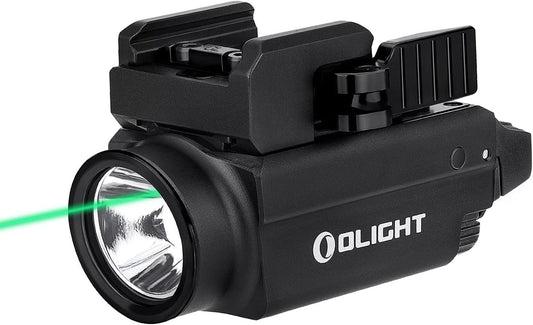 OLIGHT Baldr S 800 Lumens EDC Rechargeable Tactical Flashlight, Flashlight with Adjustable Green Beam and White Light, Compact Rail Mount Light Powered by Battery (Black)