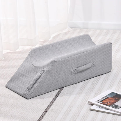 Shinnwa Leg Elevation Pillow Post Surgery with Washable Cover and Handle, Leg Support for Injury Recovery&Pain Relief, Knee Pillow for Sleeping - Grey