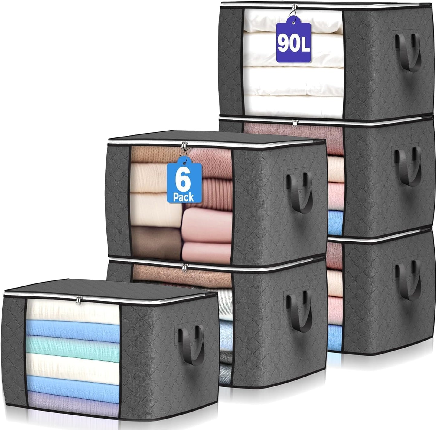 Yecaye Under Bed Storage with Wheels, 2Pack Under Bed Storage Containers, Under Bed Shoe Storage Organizer, Rolling Under Bed Metal Drawer for Clothes, Blankets(30.71 x 16.93 x 6.69 in)