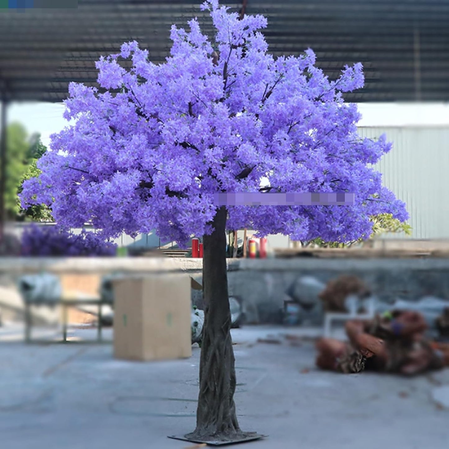 Japanese Artificial Cherry Tree Landscape Tree Encryption Simulation Tree Peach Tree Large Plant Wishing Tree Landscaping Decorative Fake Tree 1.2x1m/3.9x3.2ft