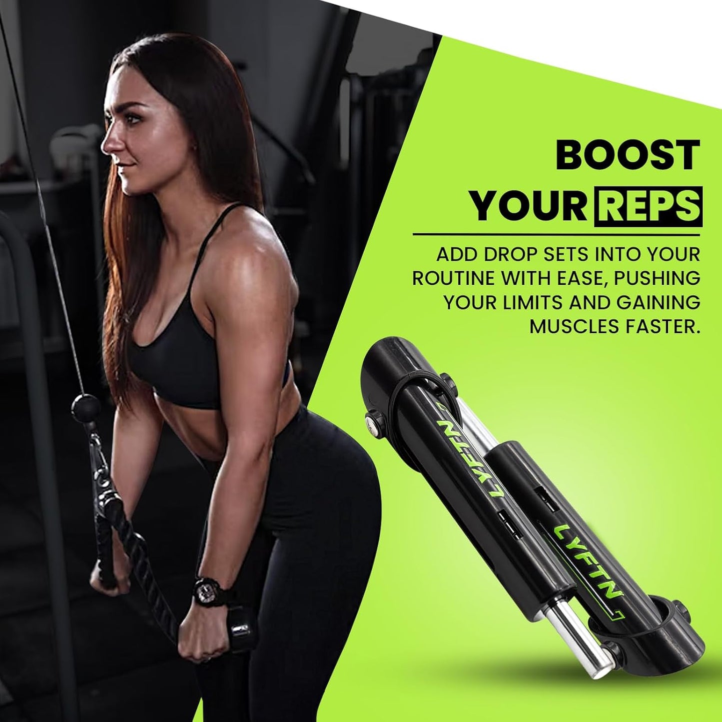 LYFTN Dropset Pin - Premium Drop Set Pins/Weight Stack Pins/Weight Loading Pins are Gym Accessories Used for Strength Training - Suitable for Home Gym Equipment and Commercial Gym Use