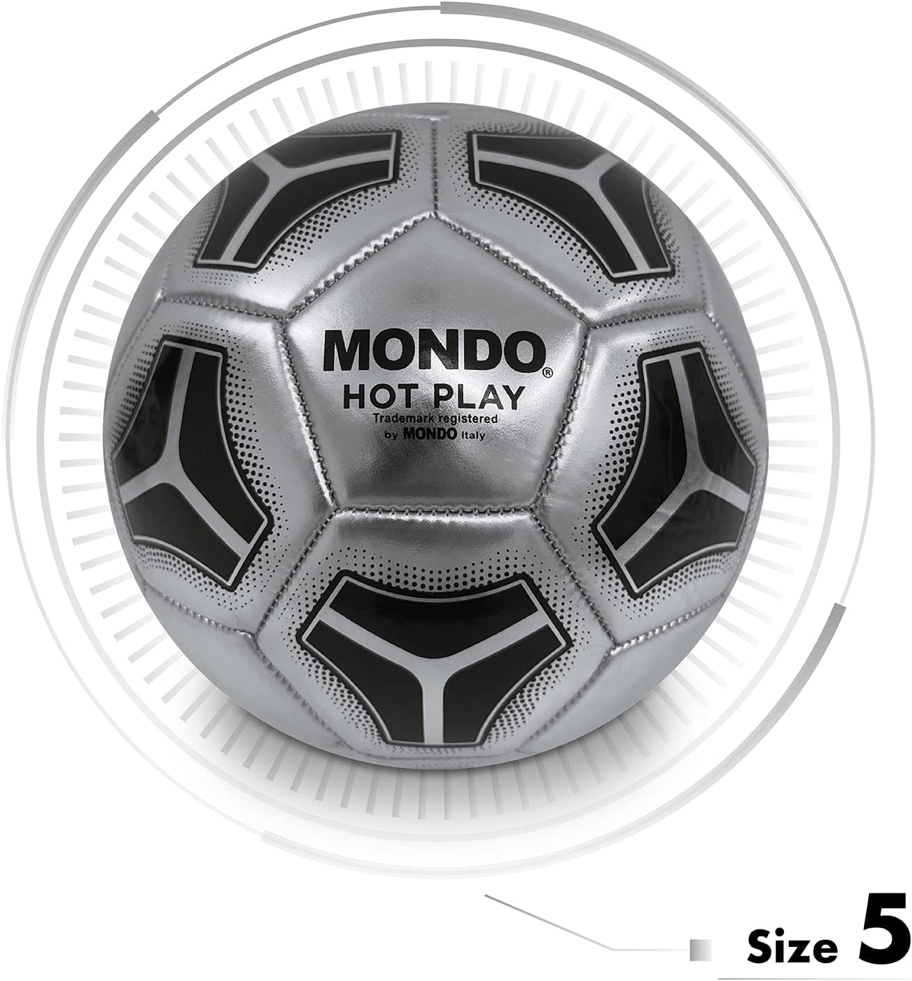 MONDO Toys 13453 Hot Play Sewn Football - Official Product 5-400g-2 Assorted-13453, Assorted Colours, Size 5,