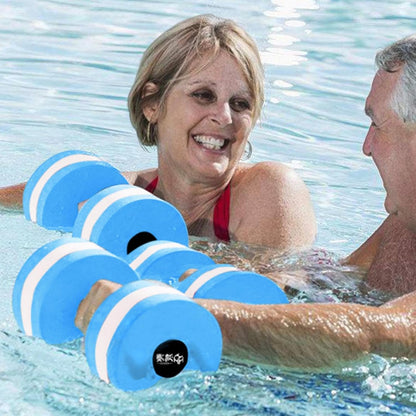 Water Dumbbells, Pool Weights, High Density, 10.63x5.12 Inches, Foam Workout Set, 2x Aquatic Exercise Equipment for Men, Women, Swimming Pool Fitness Gear
