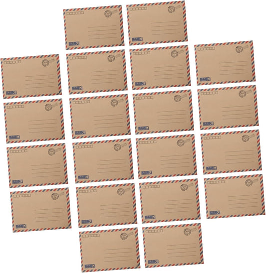 DOITOOL 48Pcs Vintage Airmail Stationery Set with Envelopes and Writing Papers for Letters Invitations and Greeting Cards Retro Envelope Kit for Weddings and Business