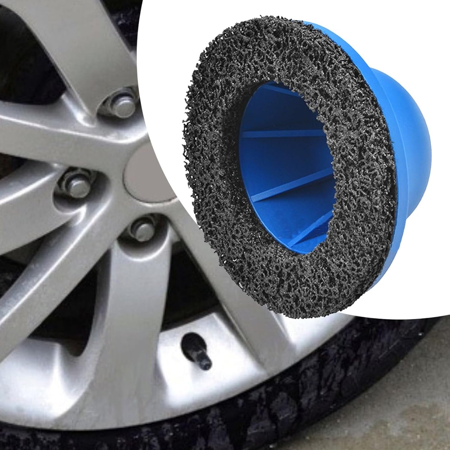 Multipurpose Detailing Car Wheel Cleaner, 20x18x11 inches Adorable Compact Wheel Hub Cleaning Tool, Lightweight Rust Remover for Sedan Vehicles Pickup Trucks