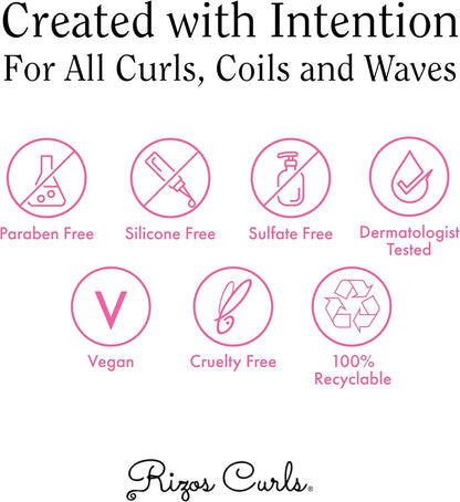 Rizos Curls Detangling Flexi Brush, Detangle Curly, Coily Curls, Shower Brush, Reduce Hair Loss & Breakage, Distribute Product and Add Shine, Pink