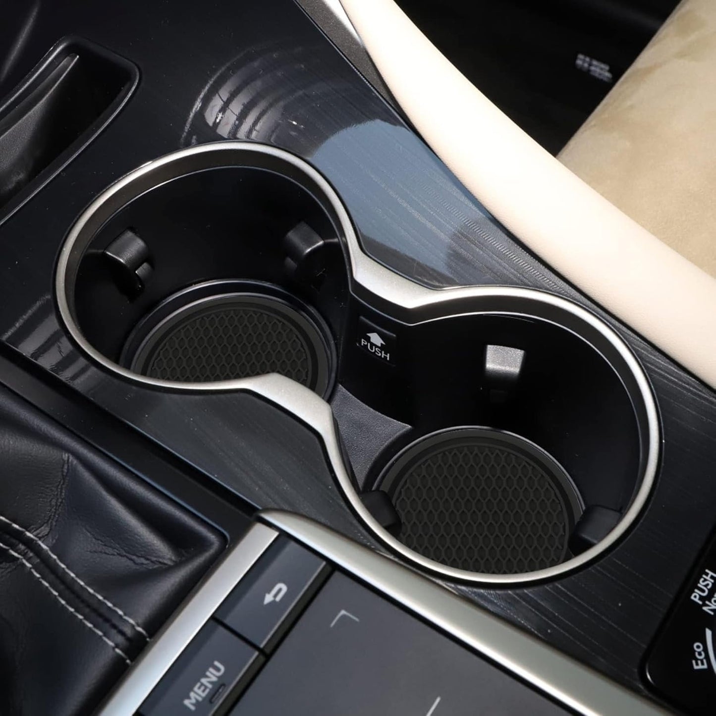 Vivoglow 4-Pack Car Cup Holder Coasters, Car Accessories Interior