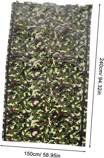 TOYANDONA 1 Set Thermal Insulation Emergency Survival Sleeping Tent Lightweight Portable Bivy Sack for Camping Hiking and Critical Situations Robust Warm Keeping Blanket Camouflage