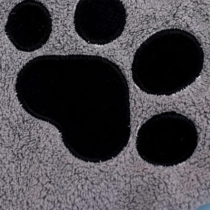 Nuyhgtr Grooming Gloves Cats, 2X Double-Sided Cat Grooming Glove, Quick Drying Bath Towel Pet Care Tool, Ideal for Long-Haired Feline, Daily Cleaning, Travel, Home, Bathroom, Outings