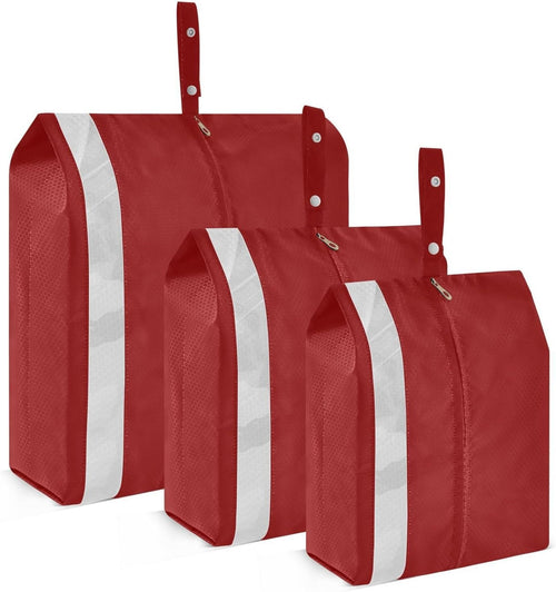 Darkred 3pcs Travel Packing Storage Bags Collapsible Bags For Closet Ziplock Bags Home Organization