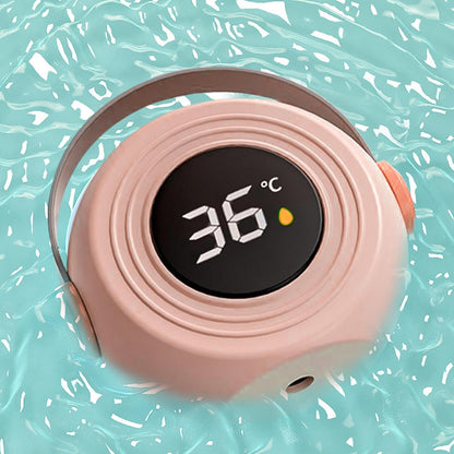 Bathtub Water Monitor, Baby Temperature Meter, 4.33 x 3.93 inches Digital Waterproof Display, Electronic Sensor Design for Shower, Nursery, Infant Bath Safety Tool
