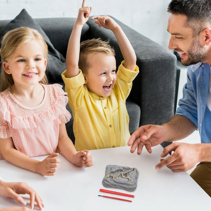 Dinosaur Dig Kit, Scavo Toy Set, 3.15x2.56in Stem Learning Activity, Educational Archeology Tools, Sensory Exploration Play for Outdoor, Adventure Craft, Kids Science Fun