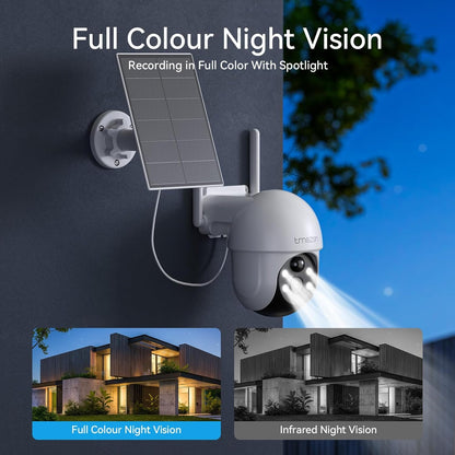 TMEZON 4MP Battery Operated Outdoor Security Camera Wireless Can be Compatible with Base Stations MZ-E1-W300 Eseecloud APP