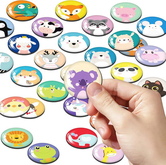 MORCART 30PCS Cute Animal Magnets - Adorable Fridge Magnets, Lovely Magnetic Stickers for Home Decor & Gift