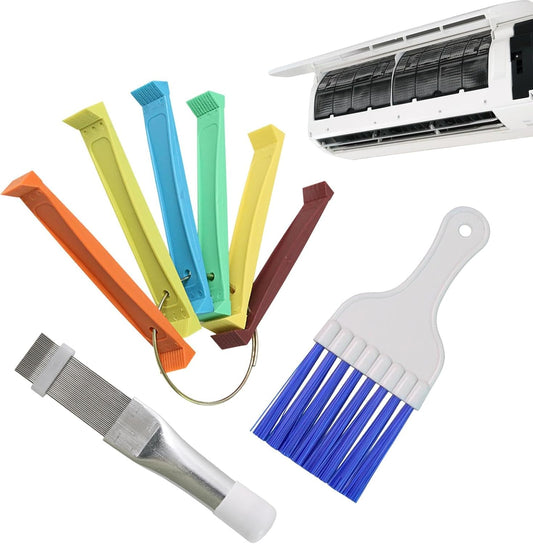 Condenser Comb, Air Conditioner, Portable Stainless Steel Fin Comb, Lightweight & Ergonomic, Essential Radiator Cleaning Tool For Home & Maintenance, 6.1x0.98x0.39 Inches