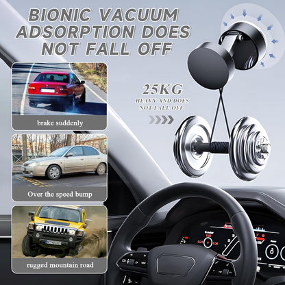 Magnetic Car Cell Phone Holder, 2025, Foldable and Retractable, 360° Rotation, Magsafe Car Holder, Magnetic Suction Cup Holder for Mobile Phone, Universal for Car, Gym, etc